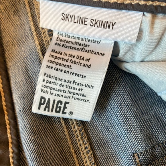 PAIGE Skyline Skinny Size 27 Raya Jeans - Picture 14 of 16
